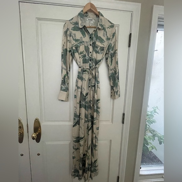 ONE TEASPOON Wasteland Wide Leg
Tropical Long Sleeve Jumpsuit Khaki M (NWOT) - Picture 9 of 14